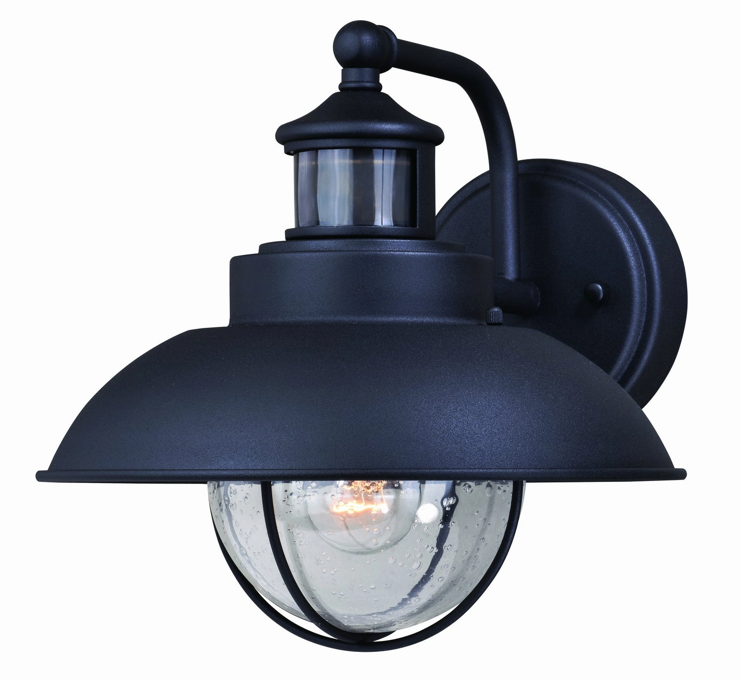 Harwich One Light Motion Sensor Outdoor Wall Light Textured BlackOutdoor wall sconces with motion sensor