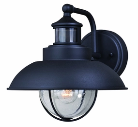 Harwich One Light Motion Sensor Outdoor Wall Light Textured BlackOutdoor wall sconces with motion sensor