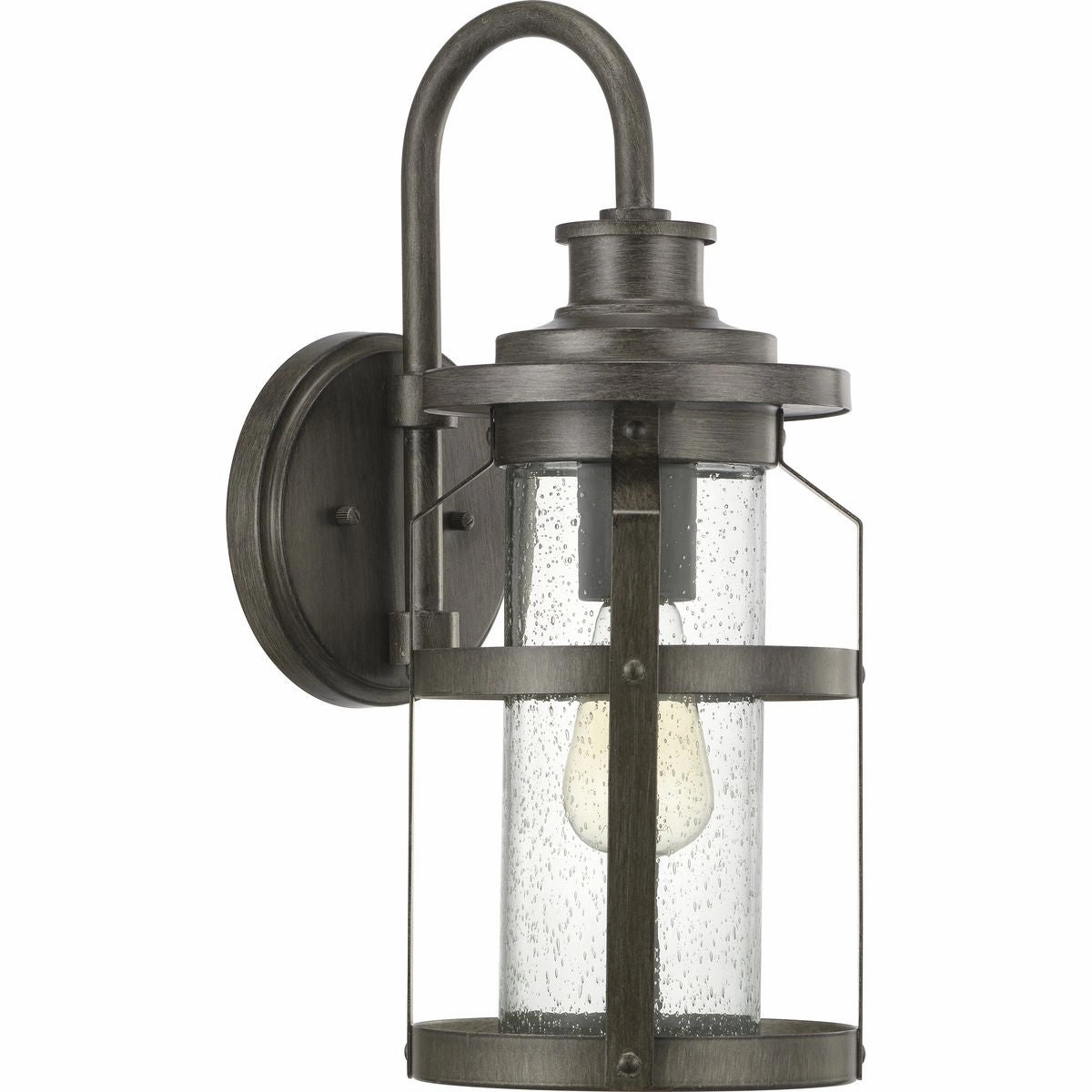 Haslett One Light Wall Lantern Antique Pewter