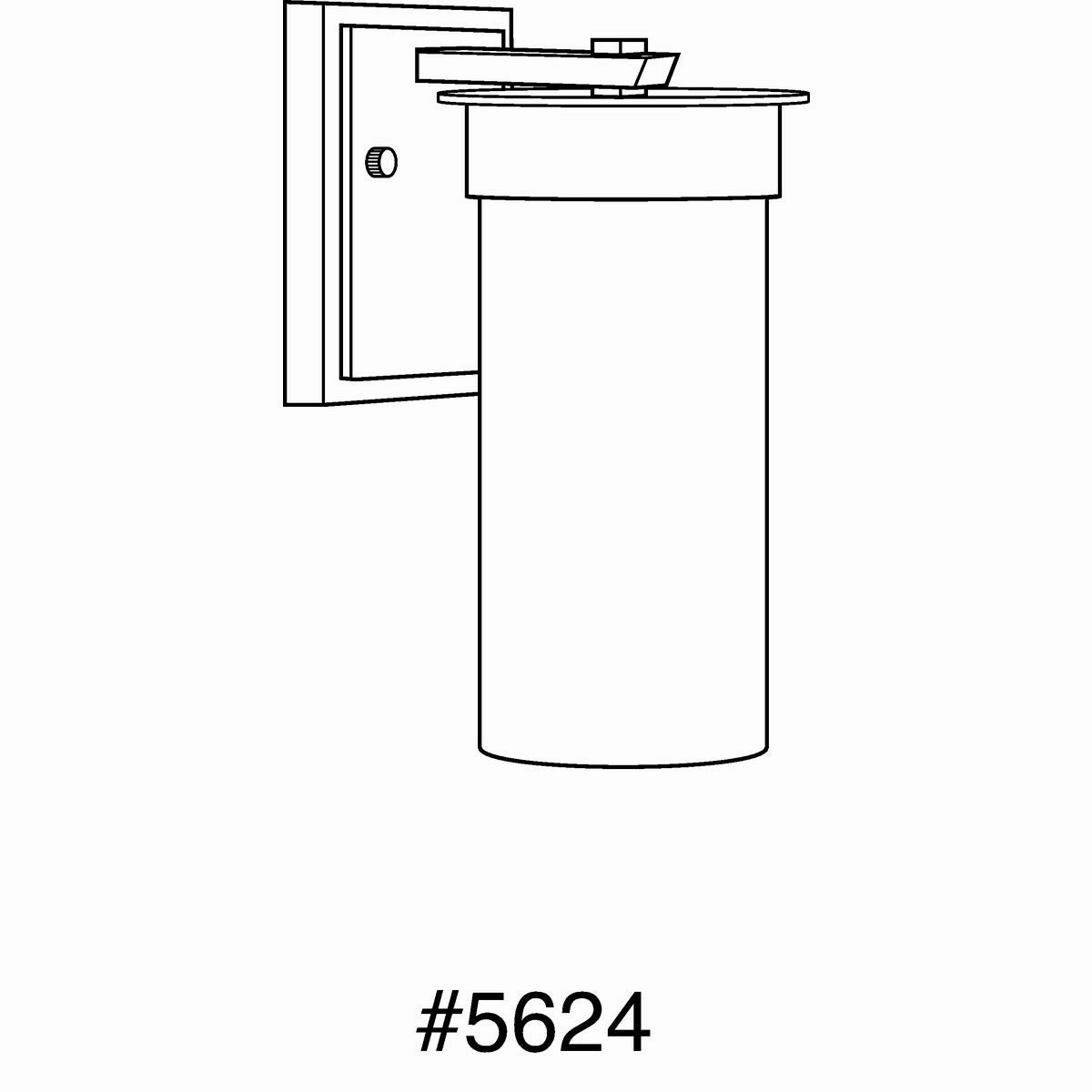 Hawthorne One Light Wall Lantern Black