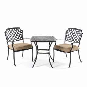 Heritage 3 Piece Cafe Bistro Setrust-proof wrought iron garden set