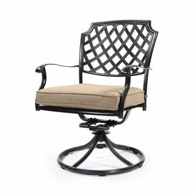 Heritage Dining Swivel Rockeroutdoor dining chair with armrests