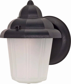 Hood Lantern One Light Wall Lantern Textured BlackOutdoor wall sconces with motion sensor