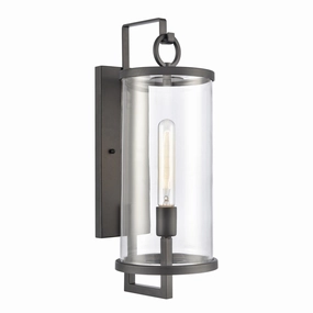 Hopkins One Light Outdoor Wall Sconce Charcoal BlackOutdoor wall sconces with motion sensor