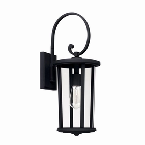 Howell One Light Outdoor Wall Lantern BlackOutdoor wall sconces with motion sensor