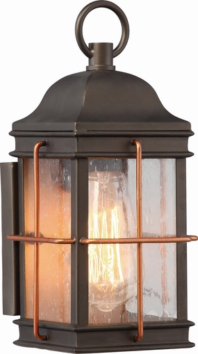 Howell One Light Outdoor Wall Lantern Bronze / CopperOutdoor wall sconces with motion sensor