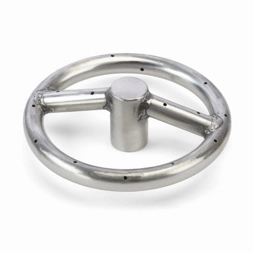 HPC Fire 12 inch Round Stainless Steel Natural Gas Burner FRS-12 KITFireproof mat for under fire pit