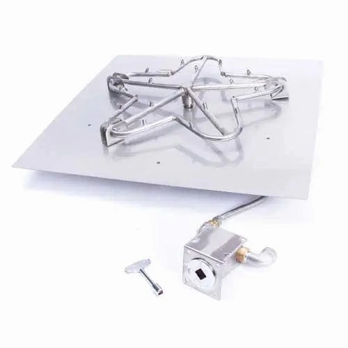 HPC Fire 18" Square Flat Pan Fire Pit Insert MLFPK18SQ-FLEX