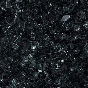 HPC Fire 1/4 inch Black Fire Pit Glass FPGLBLACKFireproof mat for under fire pit