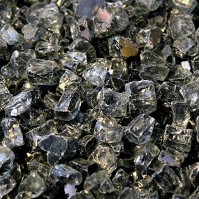 HPC Fire 1/4 inch Gray Reflective Fire Pit Glass FPGLGRAYREFLECFireproof mat for under fire pit