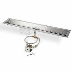 HPC Fire 24" Linear Trough Fire Pit insert MLFPK24 TRGH-FLEXportable outdoor fire pit with lid