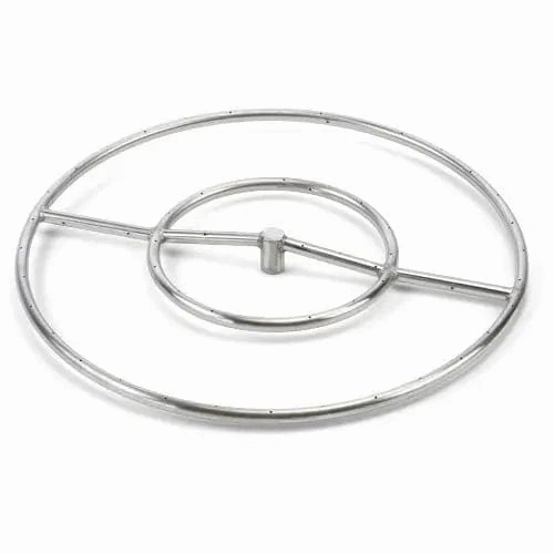 HPC Fire 24" Round High Capacity Burner Fire Pit Kit FPS24Fireproof mat for under fire pit