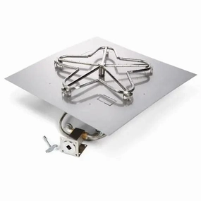 HPC Fire 24" Square Flat Pan Fire Fit Insert MLFPK24SQ-FLEXportable outdoor fire pit with lid