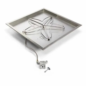 HPC Fire 24 Square Bowl Match Lit Fire Pit Insert MLFPK24SQBL-FLEXportable outdoor fire pit with lid
