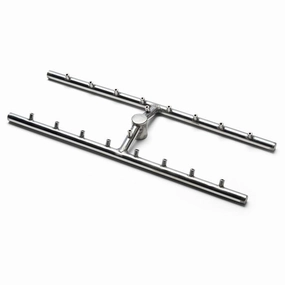 HPC Fire 24x6 inch H Torpedo Burner for Fire Pit TOR-HBSB24 KITFireproof mat for under fire pit