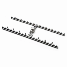 HPC Fire 24x6 inch H Torpedo Burner for Fire Pit TOR-HBSB24 KITFireproof mat for under fire pit