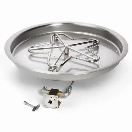 HPC Fire 25" Round Bowl Match Lit Fire Pit Insertportable outdoor fire pit with lid