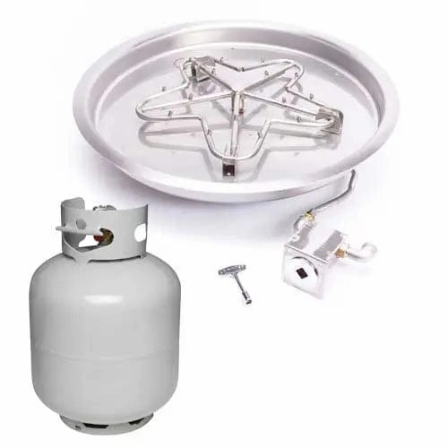 HPC Fire 25" Round Bowl Match Lit Fire Pit Insert