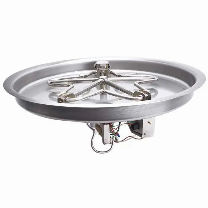 HPC Fire 25" Round Bowl Pan Electronic Ignition Fire Pit Insert PENTA25EIportable outdoor fire pit with lid
