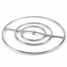 HPC Fire 30" Round Burner Fire Pit Kit FPS30Fireproof mat for under fire pit