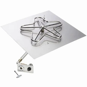HPC Fire 30" Square Flat Fire Pit Insert Kit PENTA30FPK-SQ-NGportable outdoor fire pit with lid