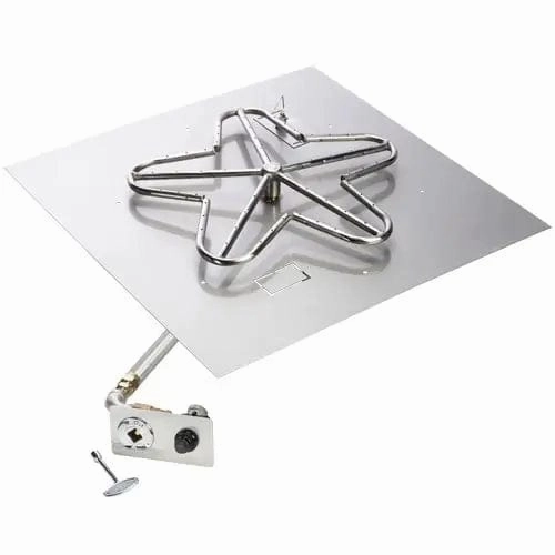 HPC Fire 30" Square Flat Fire Pit Insert Kit PENTA30FPK-SQ-NGportable outdoor fire pit with lid