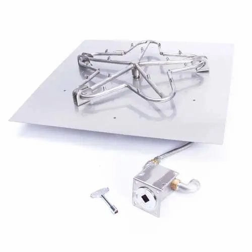 HPC Fire 30" Square Flat Pan Fire Pit Insert MLFPK30SQ-FLEX