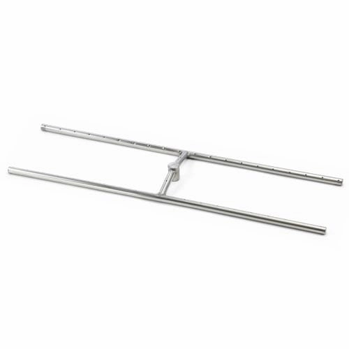 HPC Fire 30" x 8" SS H-Burner w/ Raised Center Hub HBSB30Fireproof mat for under fire pit