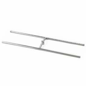HPC Fire 30" x 8" SS H-Burner w/ Raised Center Hub HBSB30Fireproof mat for under fire pit