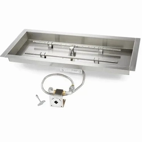 HPC Fire 30 X 12" Rectangle Bowl Fire Pit Insert MLFPK30X12-H-FLEXportable outdoor fire pit with lid