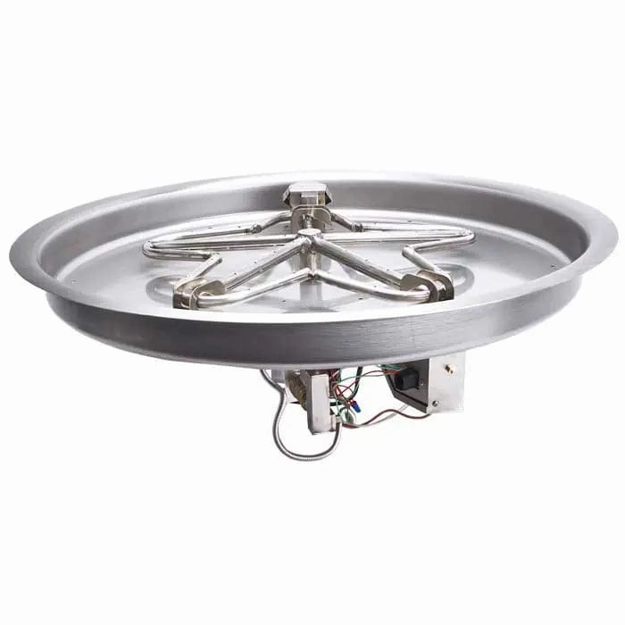 HPC Fire 31" Round Bowl Pan Electronic Ignition Fire Pit Insert PENTA31EIportable outdoor fire pit with lid