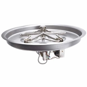 HPC Fire 31" Round Bowl Pan Electronic Ignition Fire Pit Insert PENTA31EIportable outdoor fire pit with lid