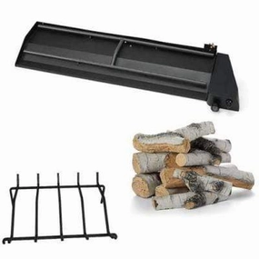 HPC Fire 33" Aspen Birch Duel-Step Push Button/Flame Sensing Burner Kitportable outdoor fire pit with lid