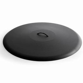 HPC Fire 36" Black Round Aluminum Fire Pit Cover FPHC-36BLFireproof mat for under fire pit