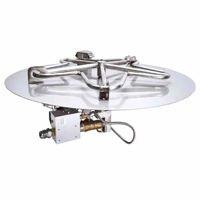 HPC Fire 36" Round Flat Pan Electronic Ignition Fire Pit Insert PENTA36EIportable outdoor fire pit with lid