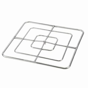 HPC Fire 36" Square High Capacity Burner Fire Pit Kit FPSSQ36HCFireproof mat for under fire pit