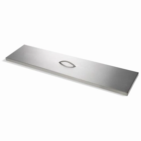 HPC Fire 40x9.5 inch Linear Stainless Steel Fire Pit Cover TPHC-36SSFireproof mat for under fire pit
