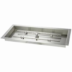 HPC Fire 42 X 14" Pan H-Burner TOR-42X14SS-H-LPportable outdoor fire pit with lid