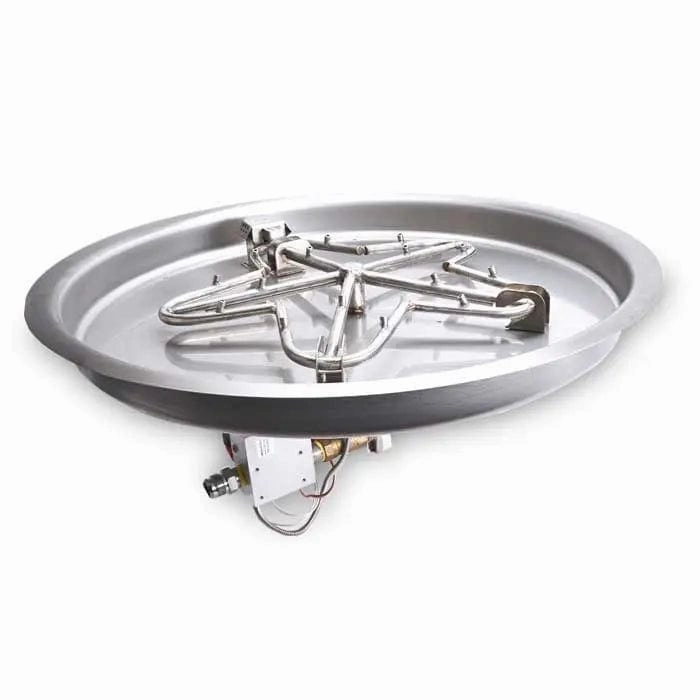 HPC Fire 43" Round Bowl Pan Electronic Ignition Fire Pit Insert