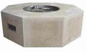 HPC Fire 45" Unfinished Octagon Fire Pit Enclosures TOR-U45O/25SSCEKportable outdoor fire pit with lid
