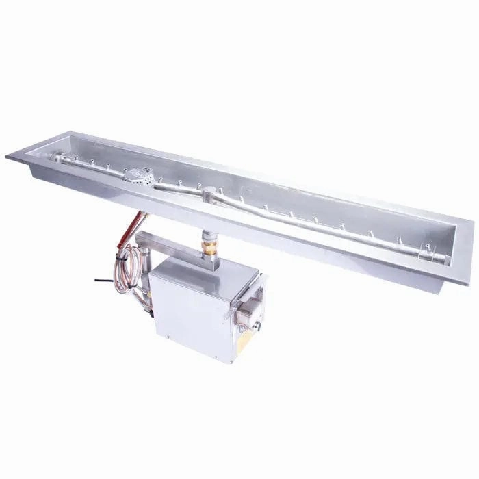 HPC Fire 48" Linear Trough Electronic Ignition Fire Pit Insert