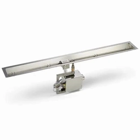 HPC Fire 48" Linear Trough Electronic Ignition Fire Pit Insertportable outdoor fire pit with lid