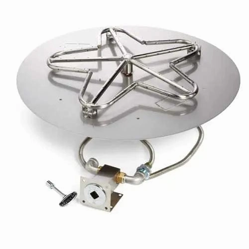 HPC Fire 54" Round Flat Pan Electronic Ignition Fire Pit Insert
