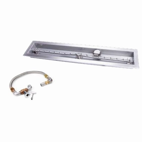 HPC Fire 60" Match-Lit SST Torpedo Trough Fire Pit Insert TOR-CFPK/TRGH60 KITportable outdoor fire pit with lid