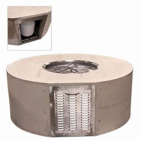HPC Fire 60" Round Fire Pit Enclosure Kit TOR-UST60R/MLFPK25CEK-LPportable outdoor fire pit with lid