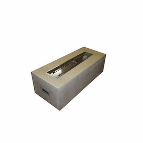 HPC Fire 60 x 24" Unfinished Rectangular Fire Pit Enclosures U60X24-36X14MLFPKCEKportable outdoor fire pit with lid