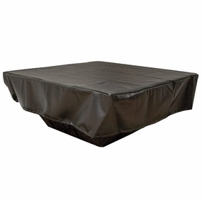 HPC Fire 60x60 Inch Square Black Vinyl Fire Pit Cover FPC-60SQFireproof mat for under fire pit