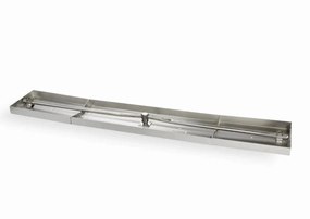 HPC Fire 61"x8" Drop-In Fire Pit Burner Pan w/ Linear Interlinkportable outdoor fire pit with lid