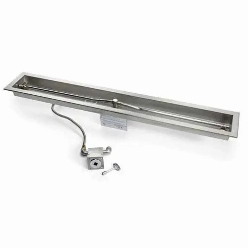 HPC Fire 72" Linear Trough Electronic Ignition Fire Pit Insert