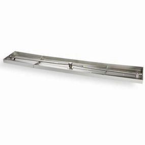 HPC Fire 73x8 Drop-In Fire Pit Burner Pan w/ Linear Interlinkportable outdoor fire pit with lid